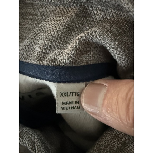 Orvis Mens XXL Gray & blue Bonded Mesh Long Sleeve Light weight Zip Up Jacket - Picture 10 of 14